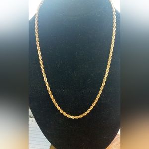 HEAVY 14K GOLD ROPE CHAIN - 20 INCHES, 24+ GRAMS